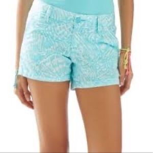 Lilly Pulitzer Size 0 blue shorts for sale (The Callahan Short)